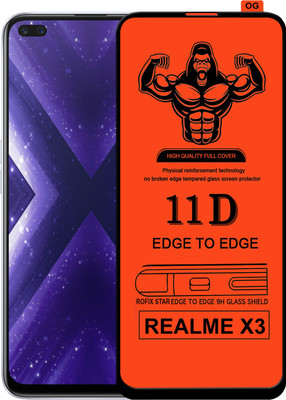 HQ Protection Edge To Edge Tempered Glass for REALME X3(Pack of 1)