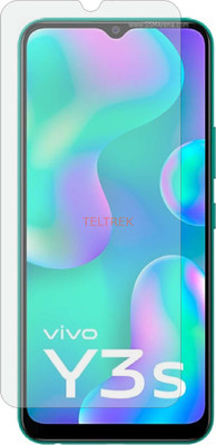 TELTREK Tempered Glass Guard for VIVO Y3S 2021 V2044 (Flexible Shatterproof)(Pack of 1)