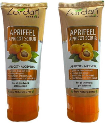 ZORDAN Herbals Appifeel Apricot Scrub Apricot-Aloevera 60g (Pack of 3) Scrub(120 g)