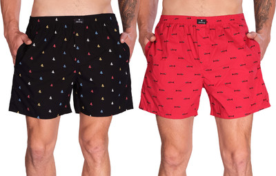 String Printed Men Multicolor Boxer Shorts