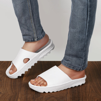 Ammar Collection Men Slides(White , 10)