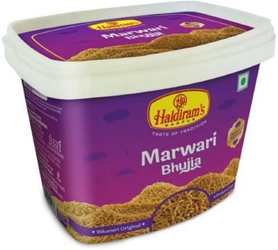 Haldiram's Nagpur Marwari Bhujia Jar (Pack of 4) (125g*4)(4 x 125 g)