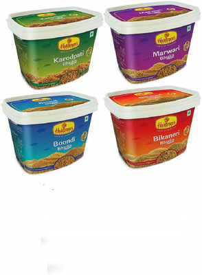 Haldiram's Nagpur Bhujia Range Combo Jar (Pack of 4) (550g)(4 x 137.5 g)