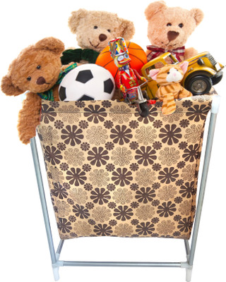 SANAMSTORE 20 L Beige Laundry Basket(Non-Woven)