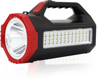Smuf 1500 Meter Long Range Bright 36 LED Torch Laser High Power Search Light 12 hrs Torch Emergency Light(Red And Black)