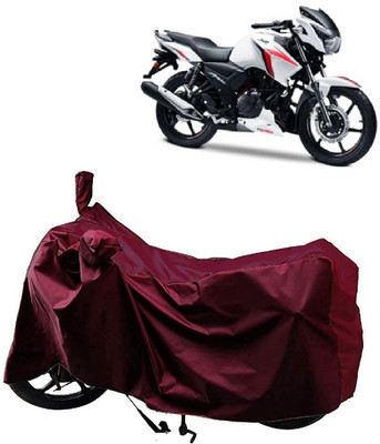 AutoFave Two Wheeler Cover for TVS(Apache, Maroon)