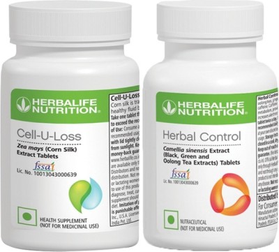 Herbalife Nutrition WEIGHT LOSS ENHANCER CELL-U-LOSS & HERBAL CONTROL 90 TABLETS EACH(180 Tablets)