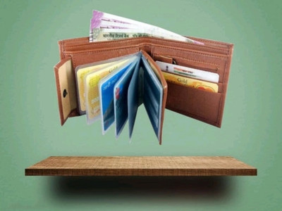 ESTILO FLEM Men Casual Tan Artificial Leather Wallet(9 Card Slots)
