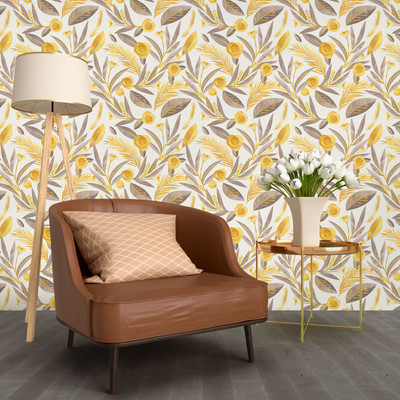PrintCrown Vinyl Decorative Multicolor Wallpaper(L x W: 244 cm x 41 cm)