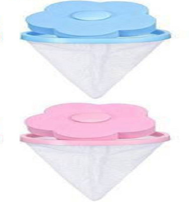 HemCorp Debris Dirt Pouch| Flower Ball Shape Floating Household Filter Cloth Laundry 2PC Washing Machine Net(Pack of 1)