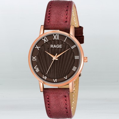 Rage Enterprise R-858 Stylish Attractive Dial Leather Strap Watch Analog Watch  - For Girls