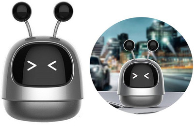 Znee Smart Car Air Freshener, Natural Smell Car Perfume Shaking Head Design Car Robot Car Freshener Diffuser Robot Car Vent Cute Car Freshener Air Freshener with Swing Tentacle, Robot Air Freshener, Cute Vent Clips(30 ml)