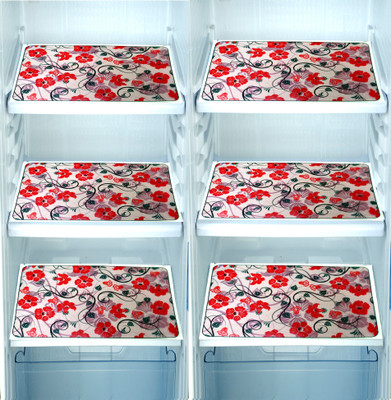 Bossify Fridge Mat(Width: 47 cm, Red)