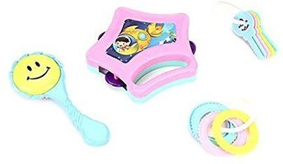 Enorme Sweet Musical Sound Colorful Attractive Rattle Set - 4 Pcs Rattle(Multicolor)