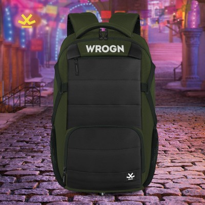 WROGN RADOME unisex backpack with rain cover and reflective strip 35 L Laptop Backpack(Multicolor)