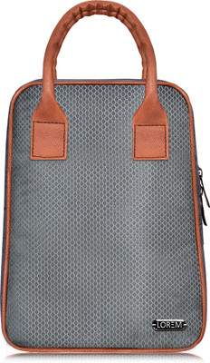 LOREM ML-TB-04 Waterproof Lunch Bag(Grey, 8.5 L)