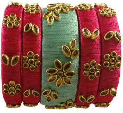 Misaki Dori Crystal Bangle Set(Pack of 2)