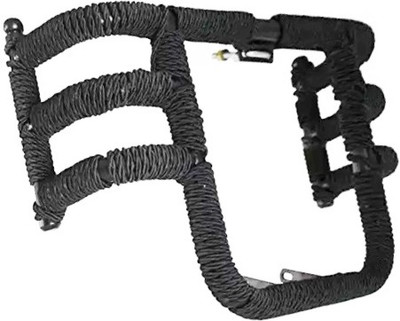 WHEETOYKART Front Airfly 3 Pipe Rope Leg Crash Guard With Rope For Bullet(Royal Enfield)