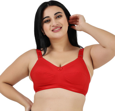 Ladyland Lajjo Women T-Shirt Non Padded Bra(Red)