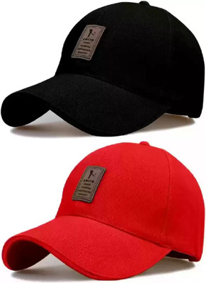 GoodFeel Solid Sports/Regular Cap Cap(Pack of 2)