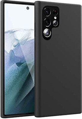 COVERLINE Back Cover for Samsung Galaxy S22 Ultra 5G(Black, Shock Proof, Silicon, Pack of: 1)