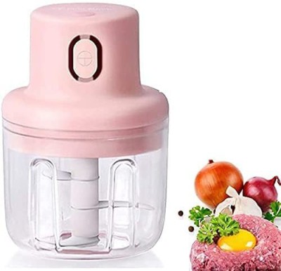 YDL Wireless Mini Food Chopper Electric - Kitchen Food Processor and Blender, USB Charging Portable Vegetable Fruit Meat Garlic Onion Ginger Chopper with 3 Sharp Blades Grinder,Kitchen Gadget Vegetable & Fruit Grater & Slicer(1 chopper)