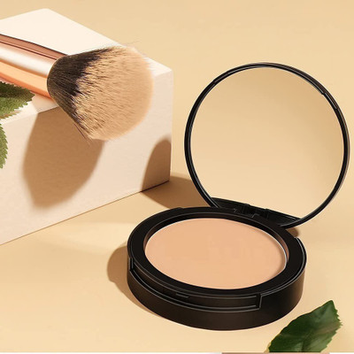 AMOSFIA Soft Mattifying Compact For ALL Type Of Skin Tone Compact(Light Beige, 15 g)