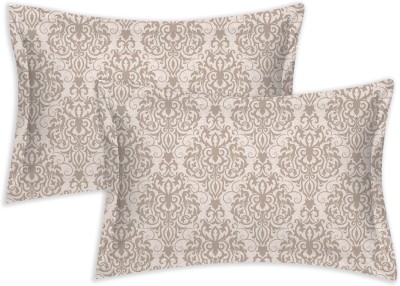 COTTON CANDY Damask Pillows Cover(Pack of 2, 43 cm*67 cm, Beige)