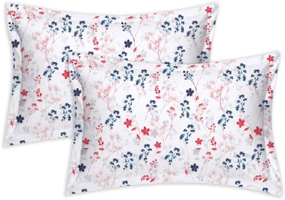 COTTON CANDY Floral Pillows Cover(Pack of 2, 43 cm*67 cm, Blue)