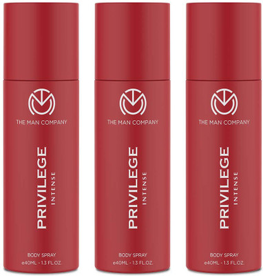 THE MAN COMPANY Privilege Intense Deodorant for Men Premium Body Spray Long-Lasting Fragrance Deodorant Spray – For Men & Women