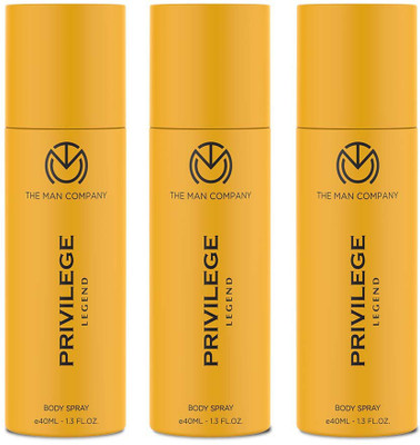 THE MAN COMPANY Deodorant Privilege Legend Premium Fragrance Long-lasting Freshness Deodorant Spray – For Men