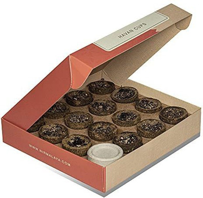 Crazyy Shop Pure Natural Fragrance Hawan Loban Dhoop Cups Combo Pack Of 15 Pcs Dhoop Cups Guggul Dhoop(Pack of 15)