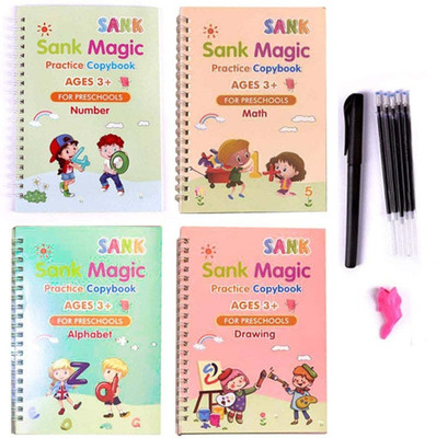 Paaroots Sank Magic Book A4 Notebook SINGLE RULE 100 Pages(Multicolor)