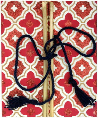 Tarun Crafts Ecofriendly Handmade Floral Block Print Paper Diary/Daybook/personal organizer A5 Notebook Unruled 100 Pages(Multicolor)