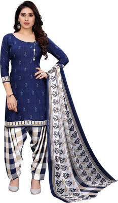 Rensil Crepe Printed Kurta & Patiyala Material