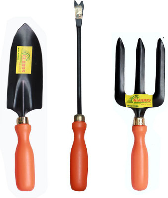Globus 1607...Garden Tool Set/3 PCS ( Transplanter, Weeder Fork and Weeder) Garden Tool Kit(3 Tools)