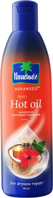 Parachute Advansed Ayurvedic Hot Oil, Warming Coconut Hair Oil, Frizz Free Hair Hair Oil