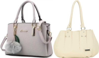 Plama Women Multicolor Hand-held Bag(Pack of: 2)