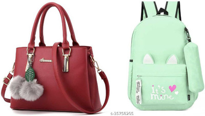 khatushyam collection Women Multicolor Handbag(Pack of: 2)