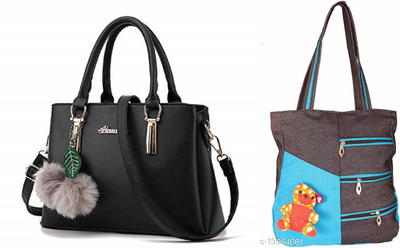 khatushyam collection Women Multicolor Handbag(Pack of: 2)