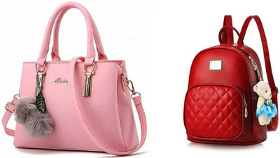 khatushyam collection Women Multicolor Handbag(Pack of: 2)