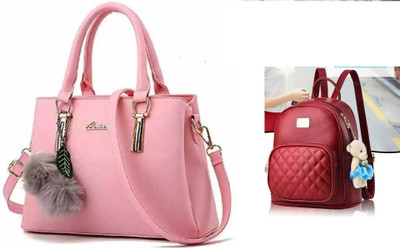 khatushyam collection Women Multicolor Handbag(Pack of: 2)