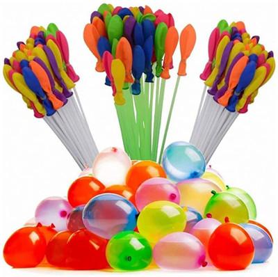 Adhvik Solid Automatic Fill and Tie Magic Water Balloons for Holi (111 Pcs) Balloon(Multicolor, Pack of 3)