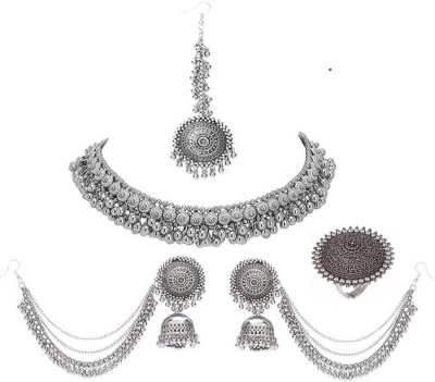 Cosmos Alloy Silver Jewellery Set(Pack of 1)