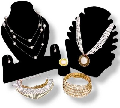 creative group Alloy Gold-plated White, Gold Jewellery Set(Pack of 1)