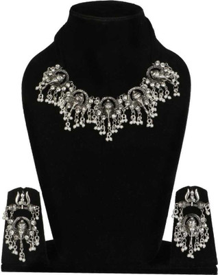 JMBW INTERNATIONAL Alloy Silver Jewellery Set(Pack of 2)