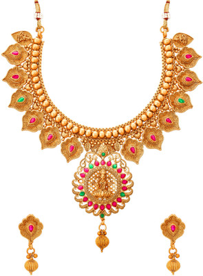 Vermont Brass, Copper Brass, Copper, Gold-plated Multicolor Jewellery Set(Pack of 1)