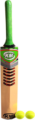 shri shyam traders K M green junior 2 no. bat with 2 ball Cricket Kit