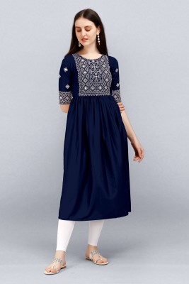 Geet Fashion Women A-line Blue Dress