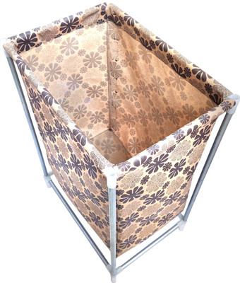 GlowSilk 20 L Beige Laundry Basket(Non Woven)